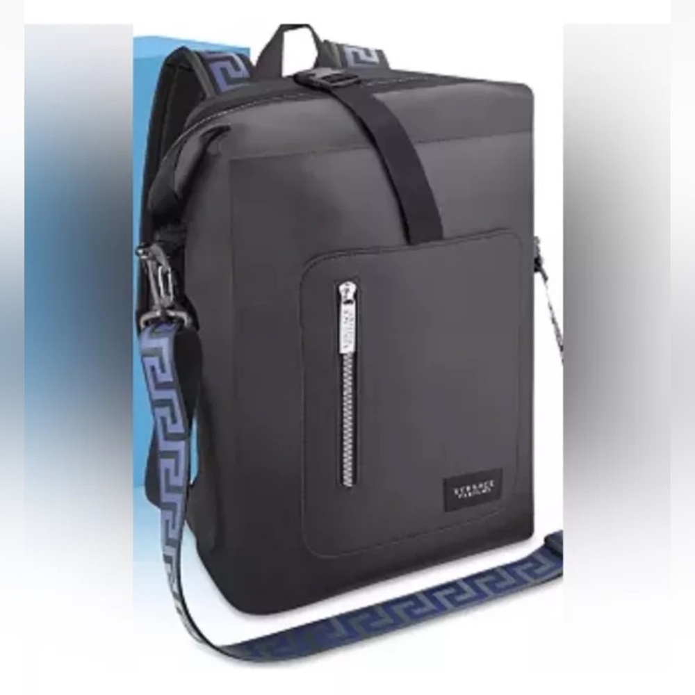 VERSACE PARFUMS NEW BLACK WITH BLUE BACKPACK